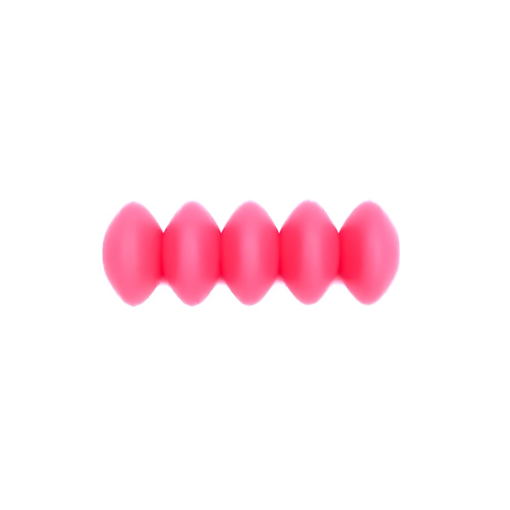 Siliconen kralen - Ovaal - 12 mm - Neon Pink