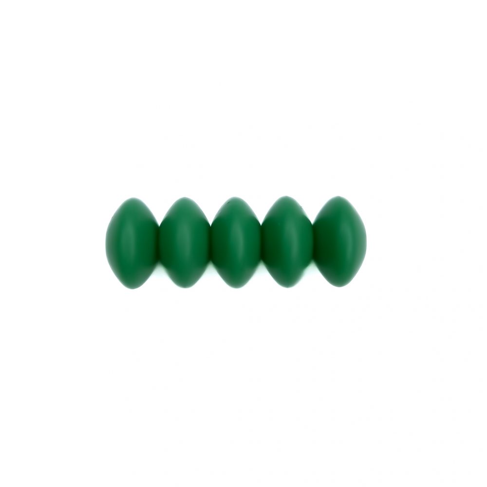 Siliconen kralen - Ovaal - 12 mm - Klavertjes Groen