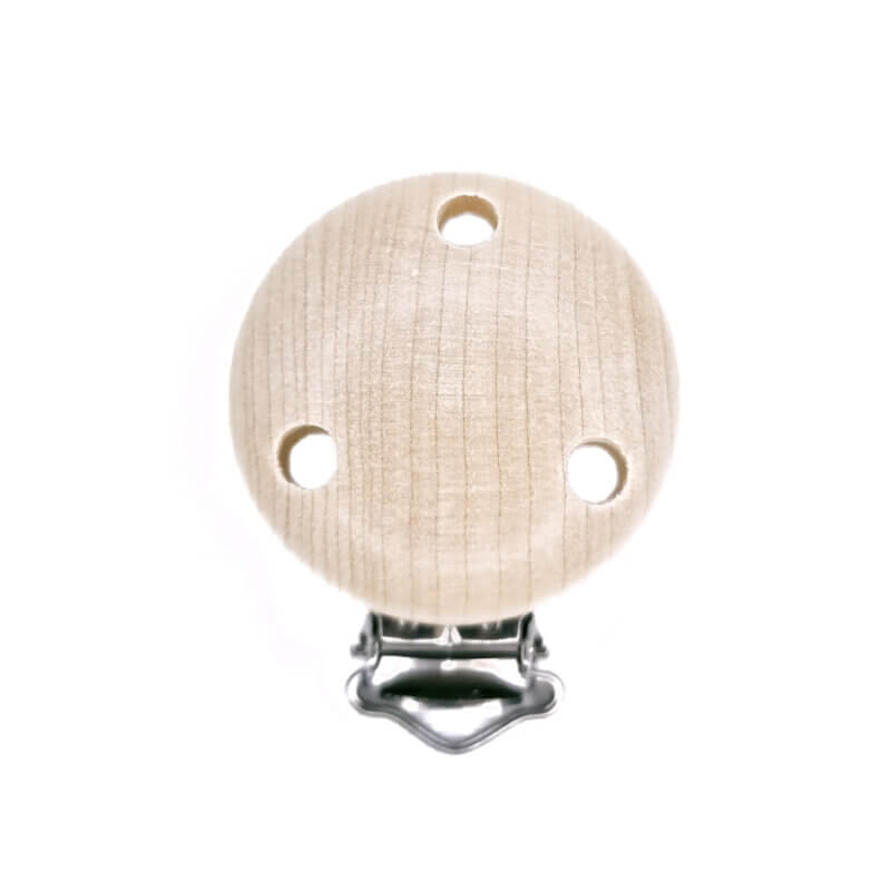 Wooden Pacifier Clip light with holes EN12586 EN71 Wholesale buy pacifier cord