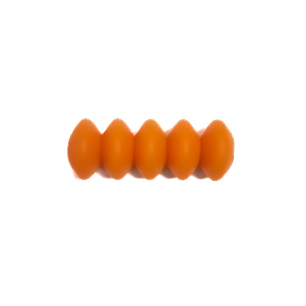 Siliconen kralen - Ovaal - 12 mm - Oranje