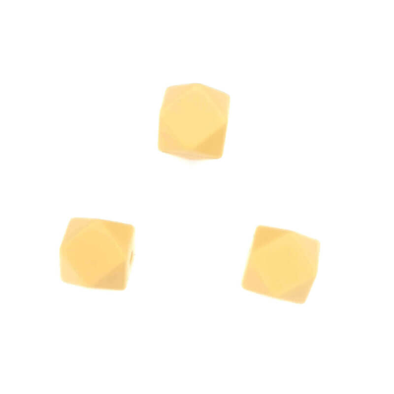 Silicone beads hexagon 11 mm wholesale buy wholesale sun yellow