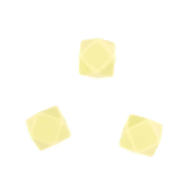 Silicone beads hexagon 11 mm wholesale buy wholesale light yellow