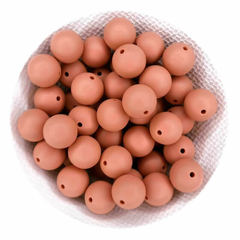 Silicone beads pacifier cord teething ring wholesale buy terracotta