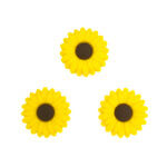 Daisy kralen inkopen groothandel speenkoord fel geel zonnebloem 30 mm