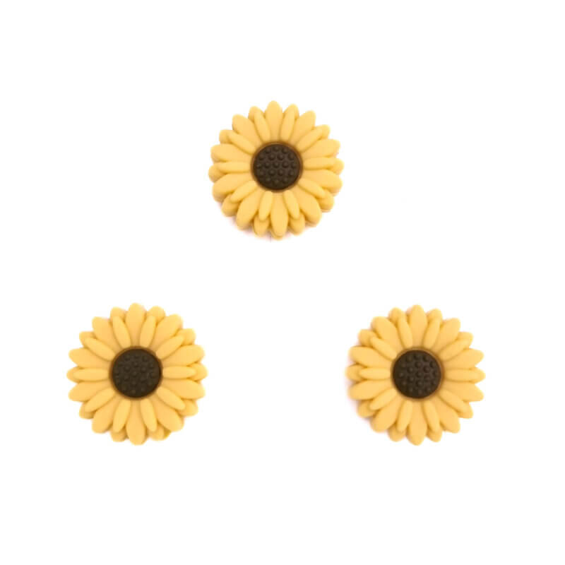 Daisy Perlen kaufen Großhandel Dummy Schnur Sonne gelb 20 mm