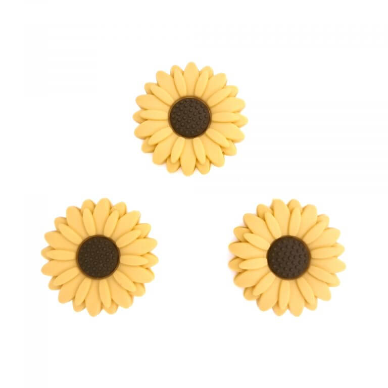 Daisy beads buy wholesale pacifier cord sun yellow 30 mm