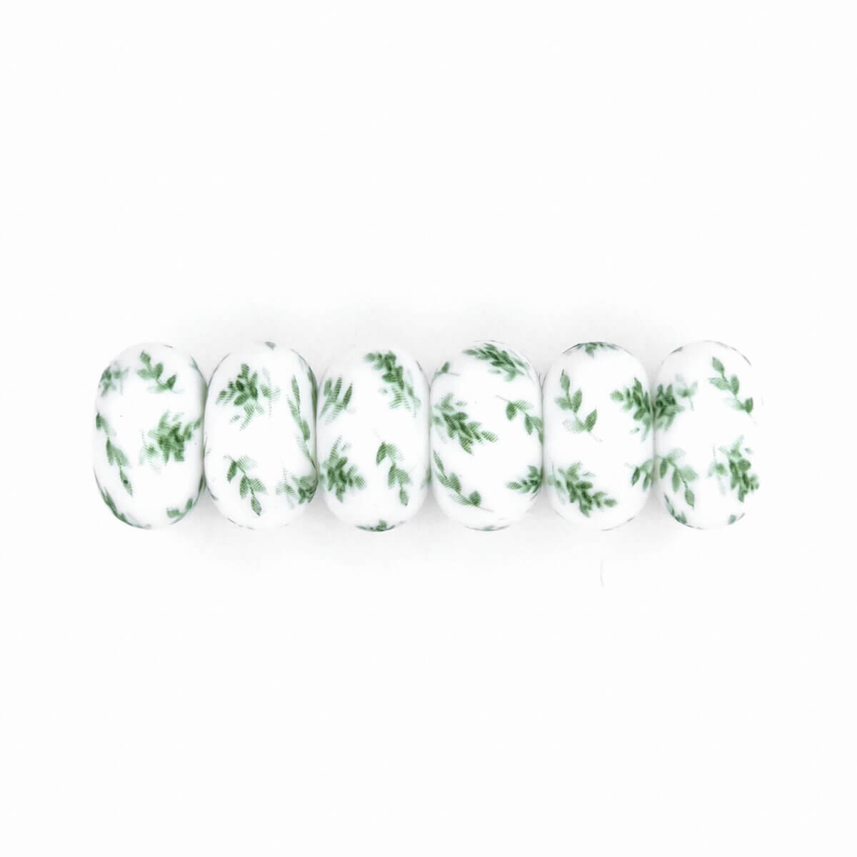 Green leaves blaadjes print siliconen abacus kralen groothandel inkopen