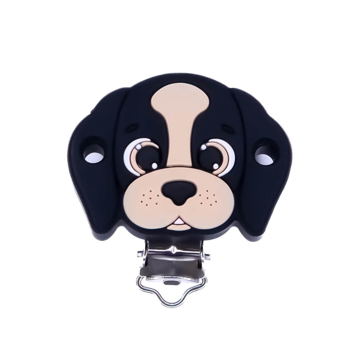 Schnullerclip Hund Großhandel kaufen Dummy Schnur schwarz