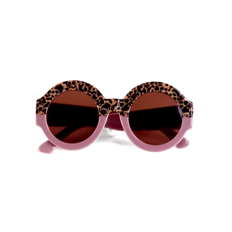 Kleinkind-Sonnenbrille Kinder UV400 Sonnenbrille Großhandel Kaufen Leopard Dark Rose