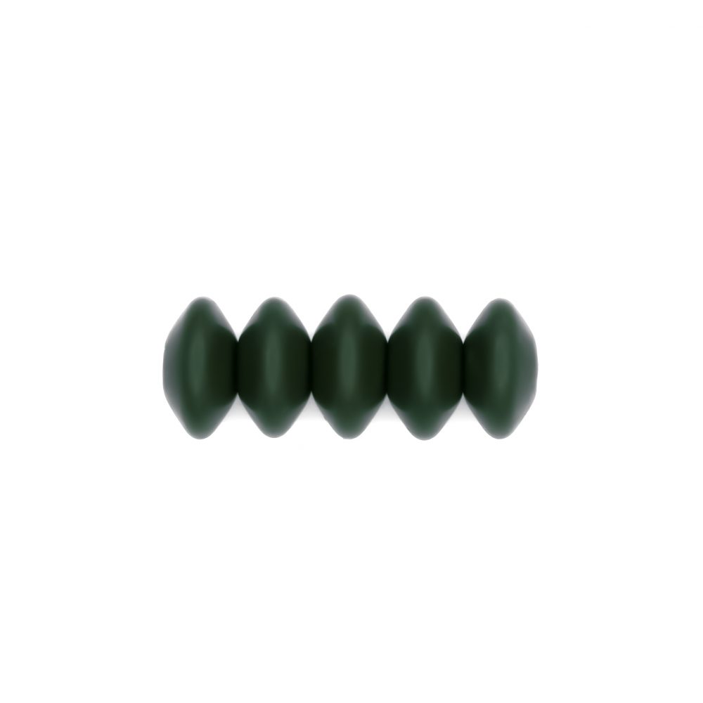 Siliconen kralen - Ovaal - 12 mm - Hunter Green