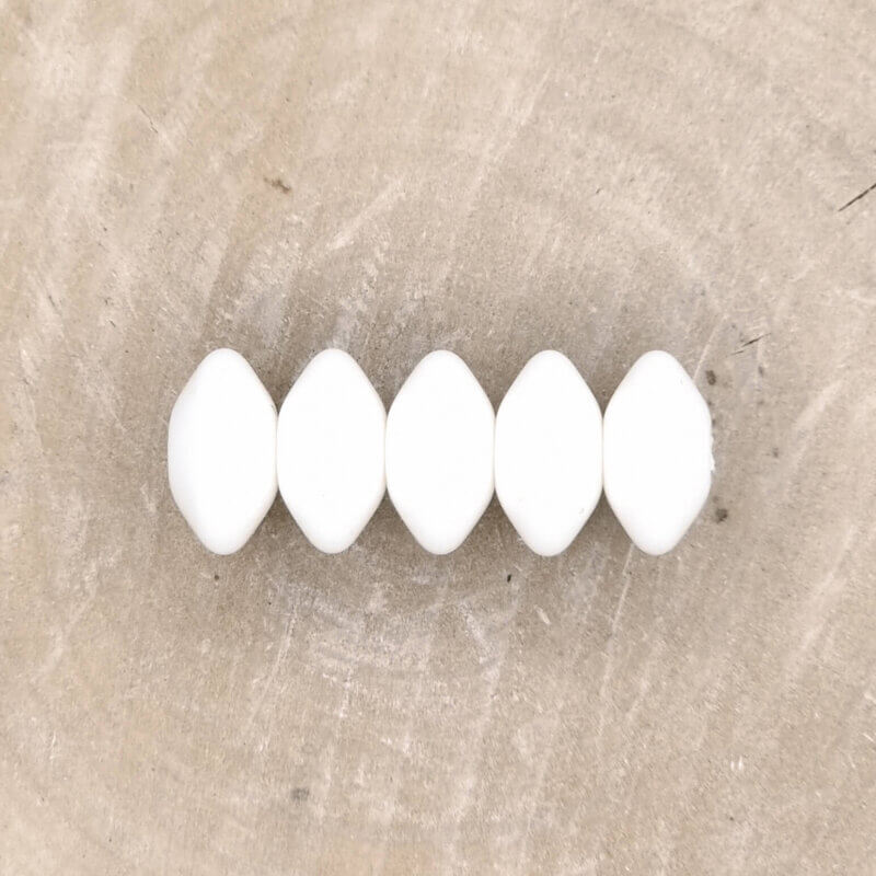 Silicone beads - Oval - 12 mm - Coconut