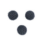 Anneau de dentition en bois crocheté tétine cordon tétine anthracite