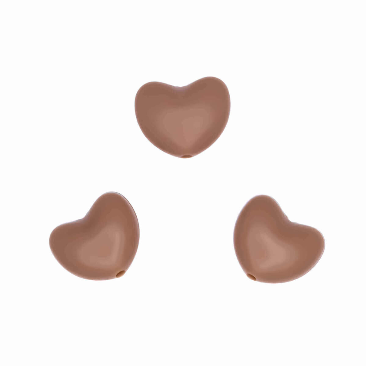 Color code: Milk Chocolate - Type: Silicone beads heart
- Size: 20 mm x 17 mm x 11 mm
- Sold individually, nowhere cheaper
- BPA-, Phthalates-, Lead-, PVC- and Poison-free
- Safely tested to EN-71 criteria and therefore suitable for CE-certified finished products (teething ring, pacifier cord and more) - Medical grade silicone beads
- Chillable in the refrigerator
- Dishwasher safe Jootjes Haakcadeautjes
