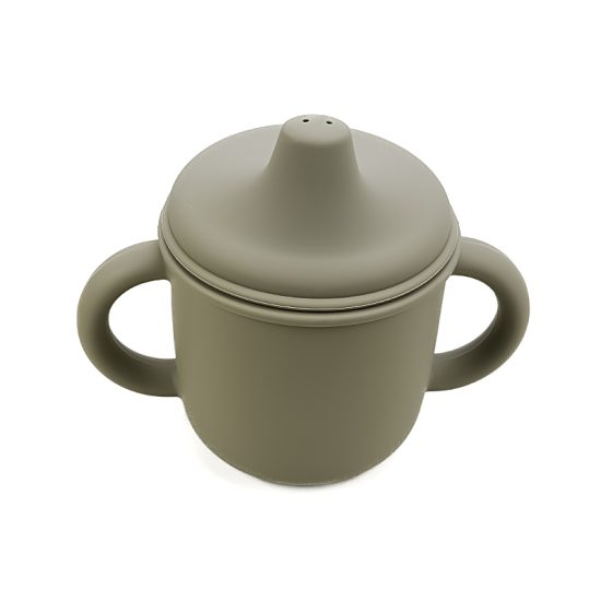 Siliconen tuitbeker baby drinkbeker green tea LittleJo