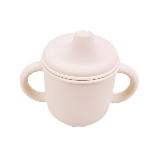 Siliconen tuitbeker baby drinkbeker old lace LittleJo
