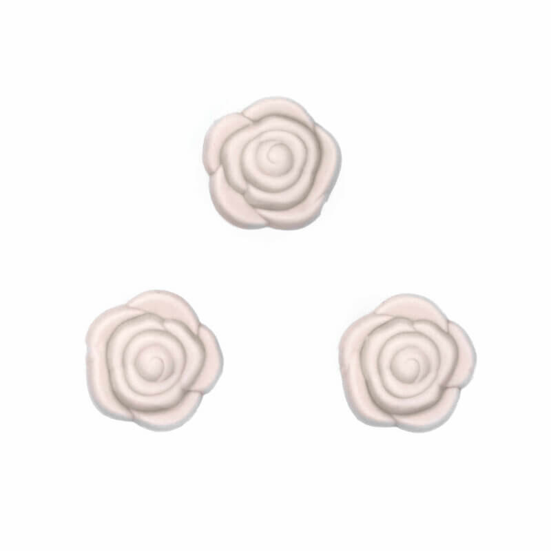 Silicone beads rose 20 mm round buy wholesale pacifier cord teething ring