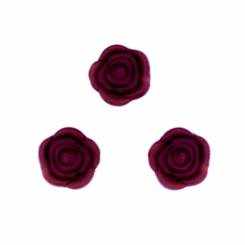 Silicone beads rose 20 mm round buy wholesale pacifier cord teething ring berry