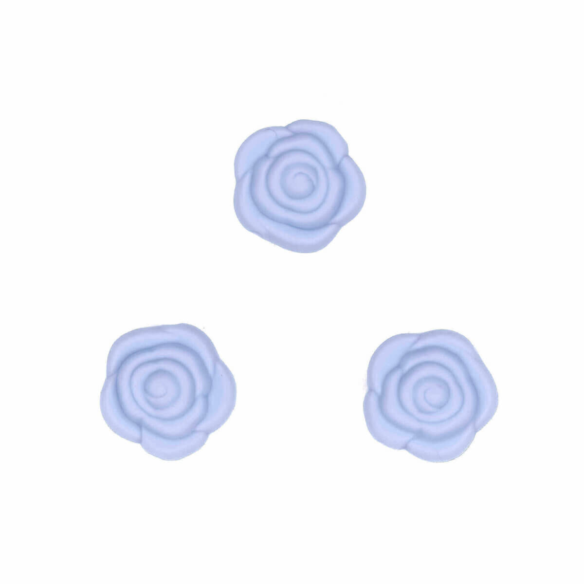 Perles de silicone rose 20 mm rondes acheter en gros anneau de dentition pour tétine bleu poudre clair