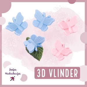 Siliconen kralen bpa vrij Vlinder 3D baby veilig vlinders