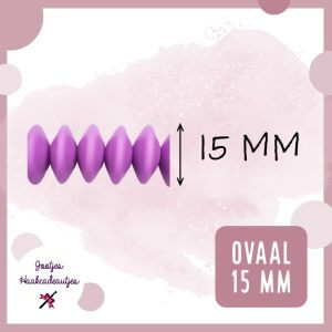 Siliconen kralen ovaal 15 mm groothandel inkopen speenkoord bijtring