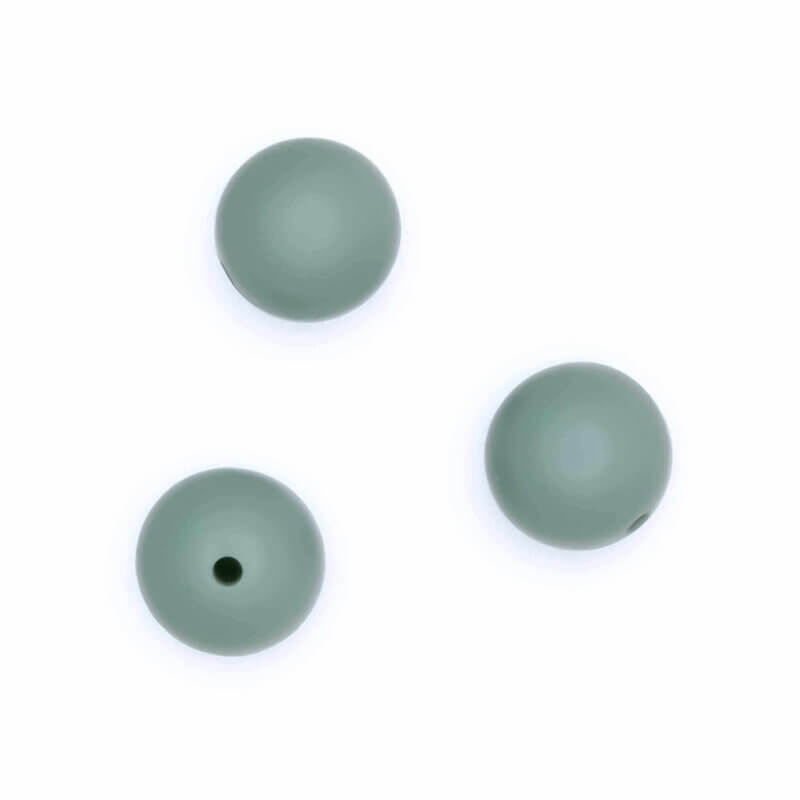Silicone beads wholesale pacifier cord teething ring jade round
