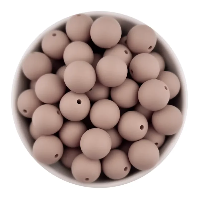 Siliconen kralen 20 mm - Rond - Pale Rose