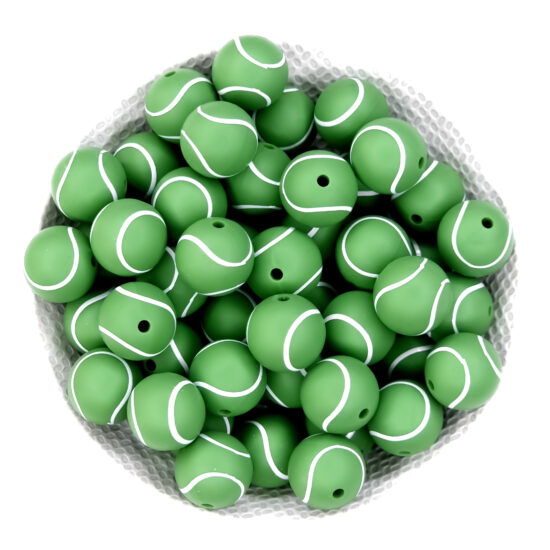 Siliconen kralen groothandel bpa vrij speenkoord bijtring tennis bal