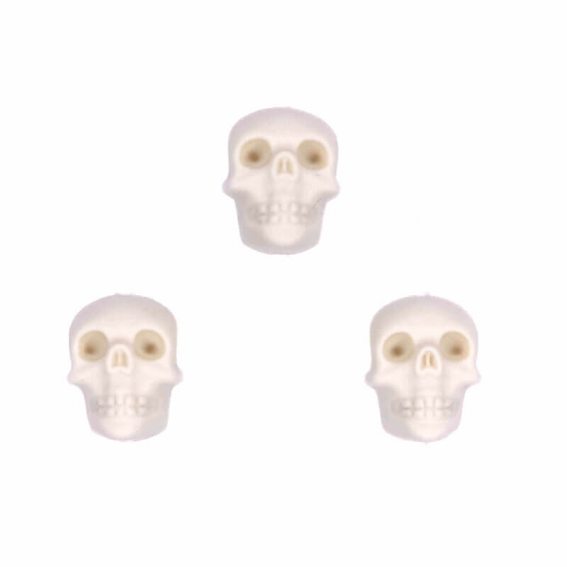 Silicone beads skull halloween tough pacifier cord teething ring