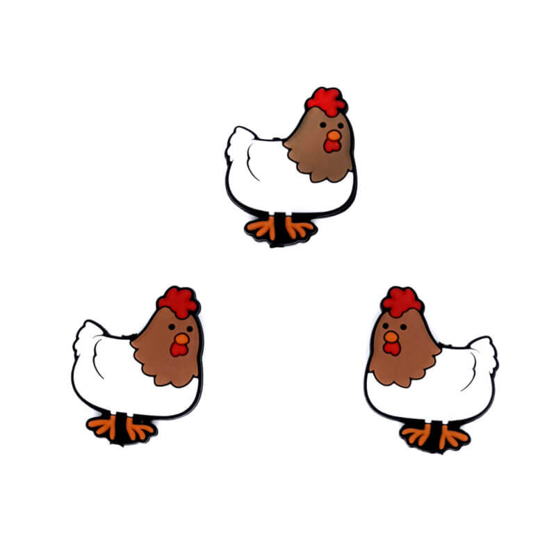 Anneau de dentition en silicone pour poulets bpa free