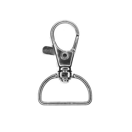 Macrame sleutelhanger musketonhaak plat voor aanhechting