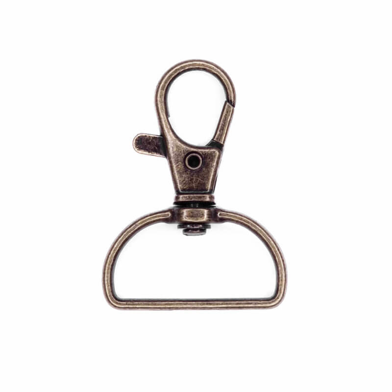 Macrame Schlüsselring Musketon Haken flach für die Befestigung größer Bronze