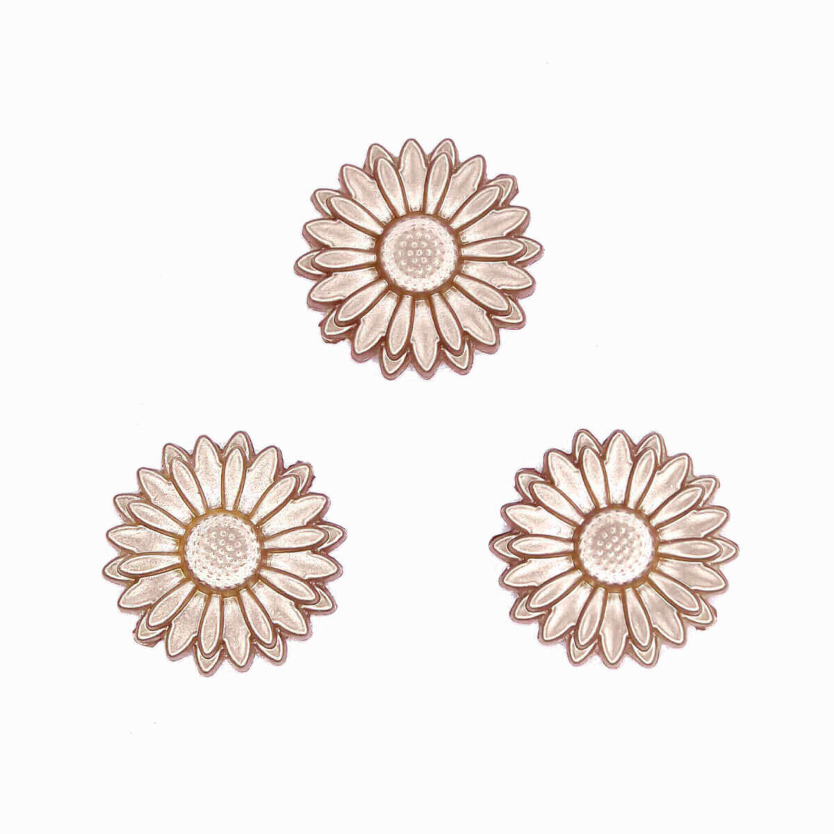 Silicone beads daisy champagne nugget gold wholesale bpa free