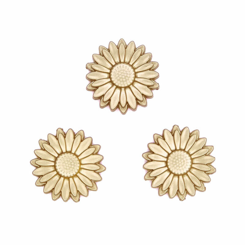 Silicone beads daisy golden nugget gold wholesale pacifier cord teething ring