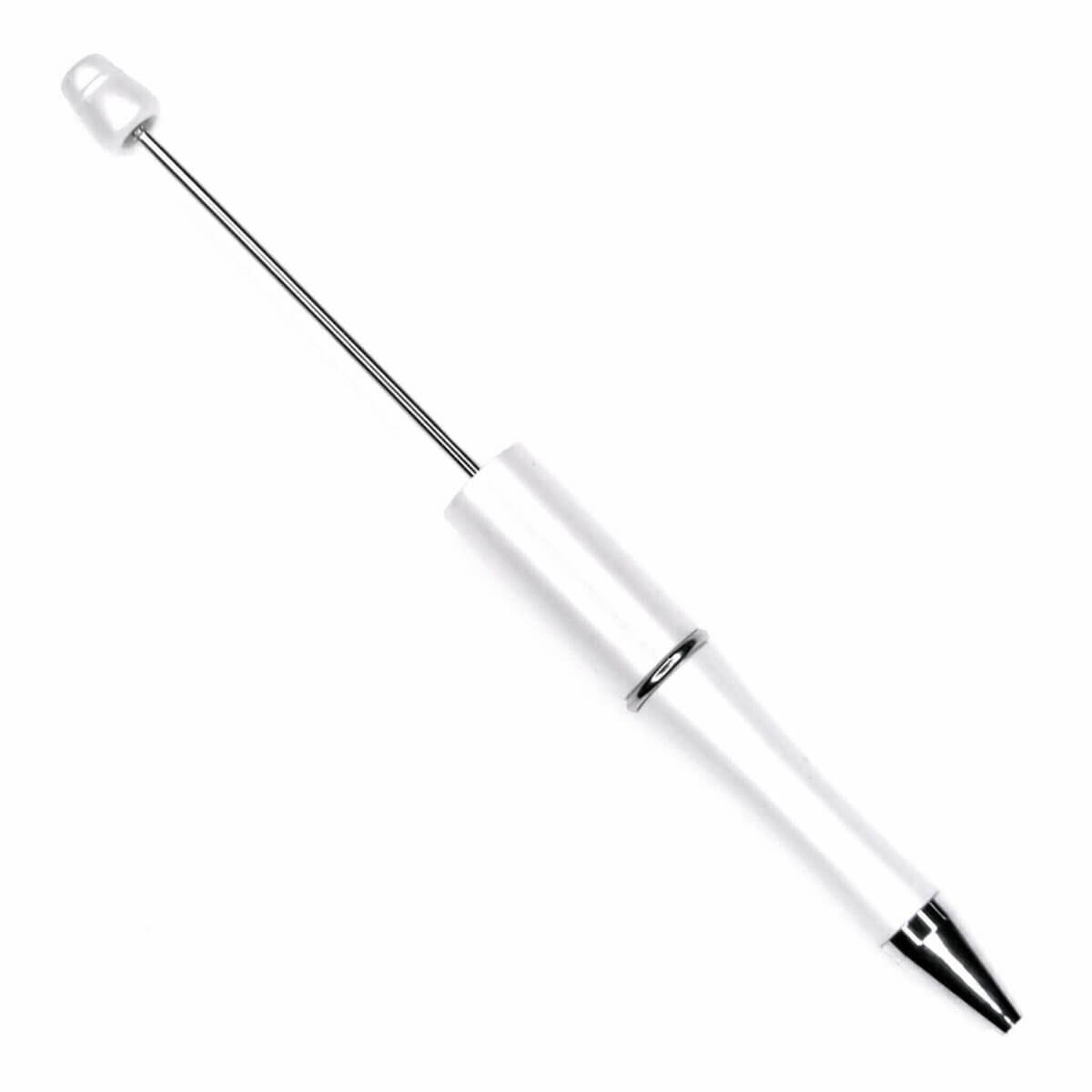Stylo à perles Cadeau pour femmes Blanc