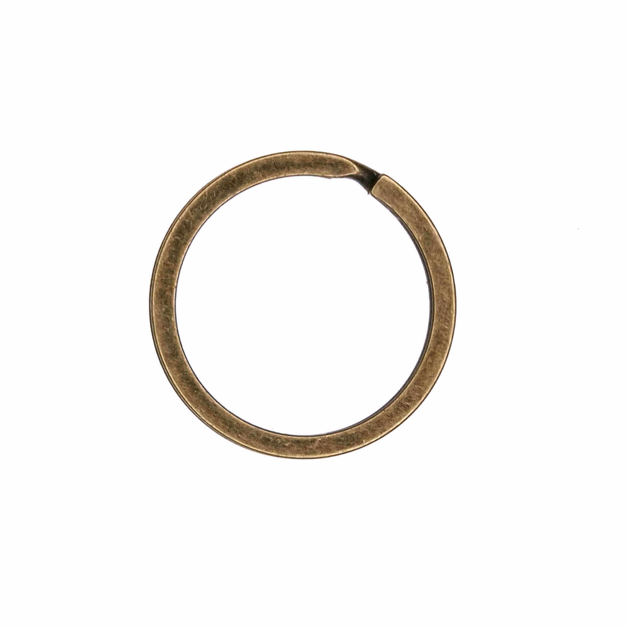 Sleutelring sleutelhanger brons macrame 30 mm