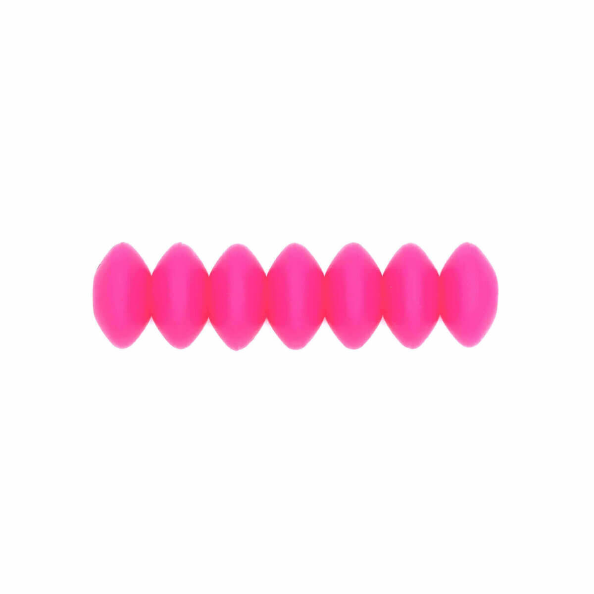 Silicone beads dahlia oval 12 mm pacifier cord teething ring wholesale