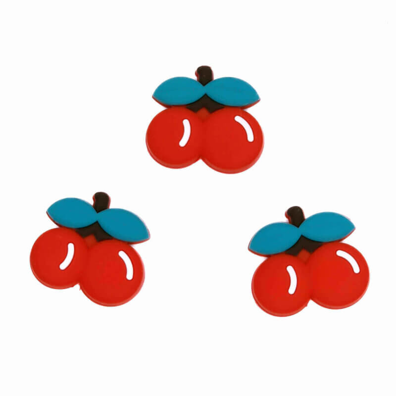 Siliconen kralen kersen cherry lucky gokken sleutelhanger groothandel speenkoord bijtring wagenspanner bpa vrij