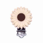 Schnullerclip Silikon Gänseblümchen Großhandel bpa frei Schnuller Schnur Kinderwagen Schnur Beißring alte Spitze