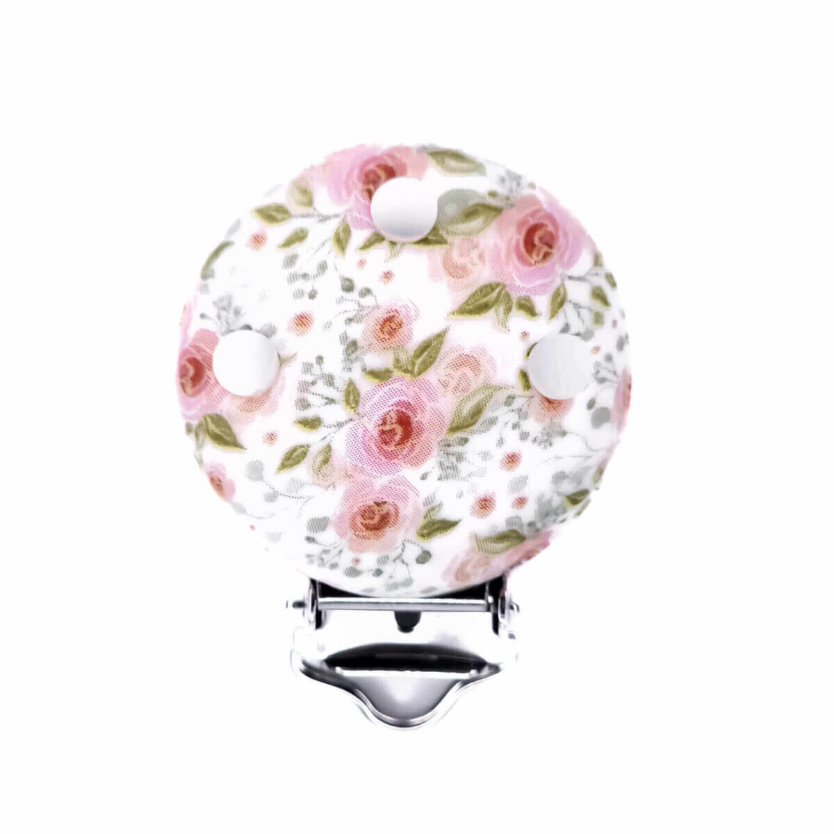 Speenclip siliconen pink roses roos print groothandel bpa vrij speenkoord wagenspanner bijtring exclusief