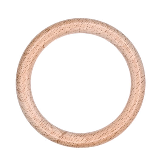 Beuken hout ring 10 cm baby bijtring rammelaar