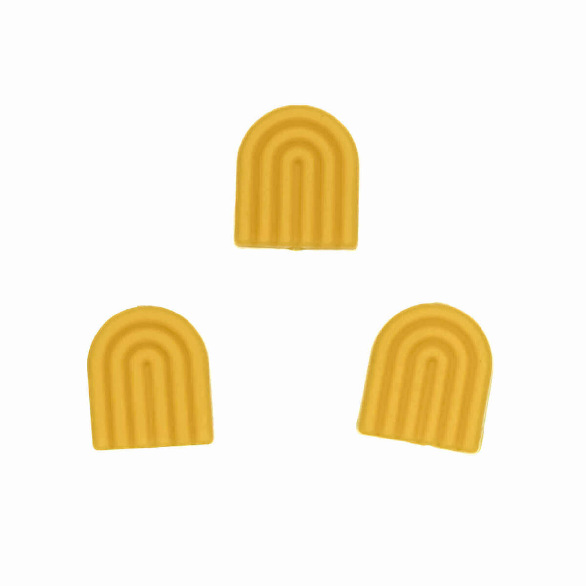 Perles en silicone arc-en-ciel cordon de dentition anneau de landau bpa free wholesale ocre yellow