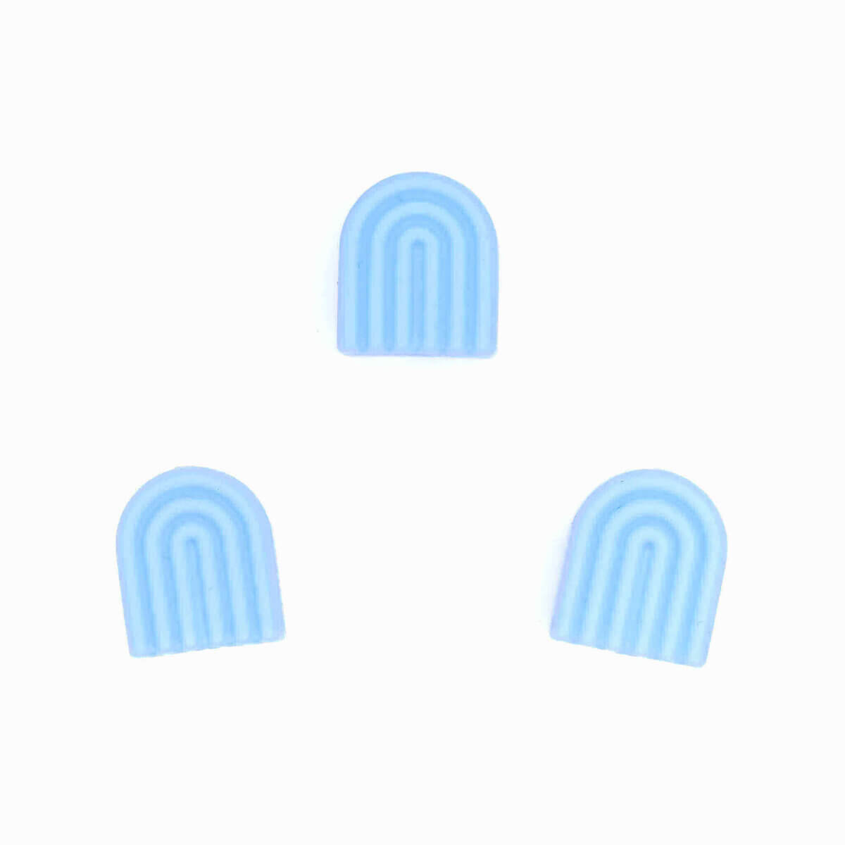 Perles en silicone arc-en-ciel cordon de dentition anneau de landau bpa free wholesale light sky blue