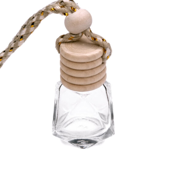 Auto parfum diffuser fles geur hanger siliconen kralen DIY luchtverfrisser blanco transparant