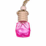 Auto parfum diffuser fles geur hanger siliconen kralen DIY luchtverfrisser roze