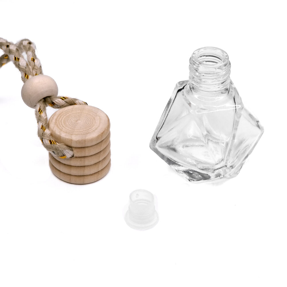 Auto parfum diffuser fles geur hanger siliconen kralen DIY luchtverfrisser zijwaarts onderdelen