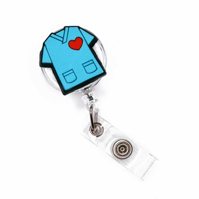 Badge badge holder reel holder drawstring silicone beads heart for care