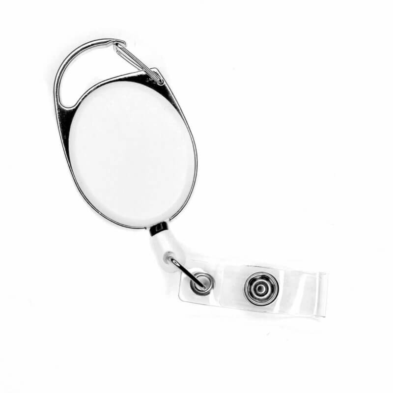 Badge badge holder reel holder drawstring silicone beads solid care white