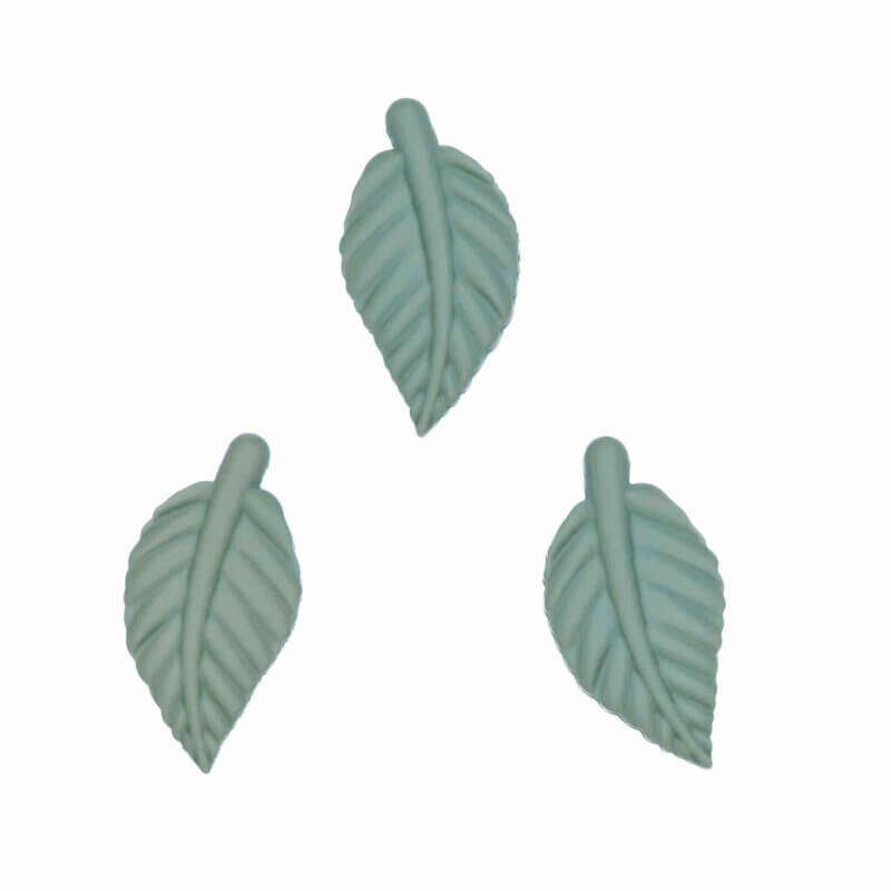 Siliconen kralen bpa vrij jade blad hangend speenkoord bijtring wagenspanner
