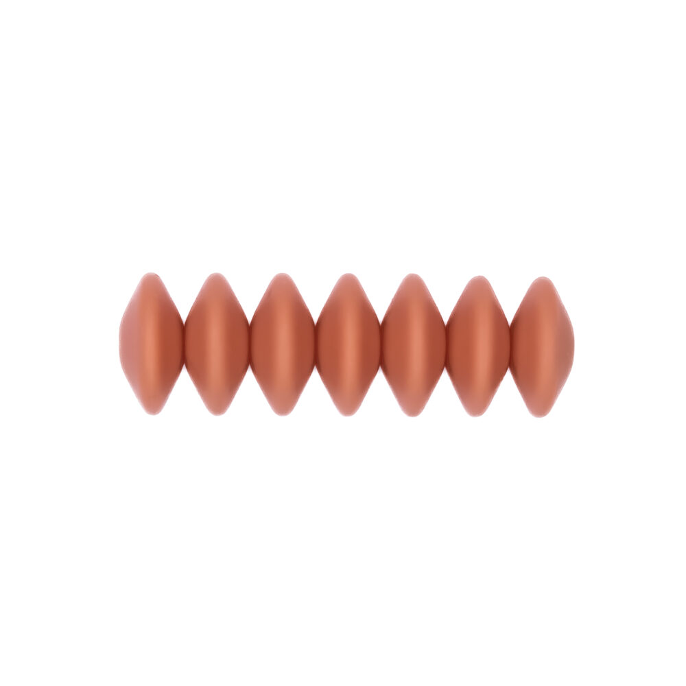 Siliconen kralen ovaal 15 mm bpa vrij speenkoord bijtring sleutelhanger groothandel terracotta