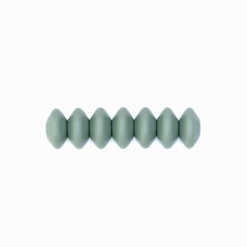 Silicone beads oval bpa free wholesale pacifier cord teething ring pram keychain jade